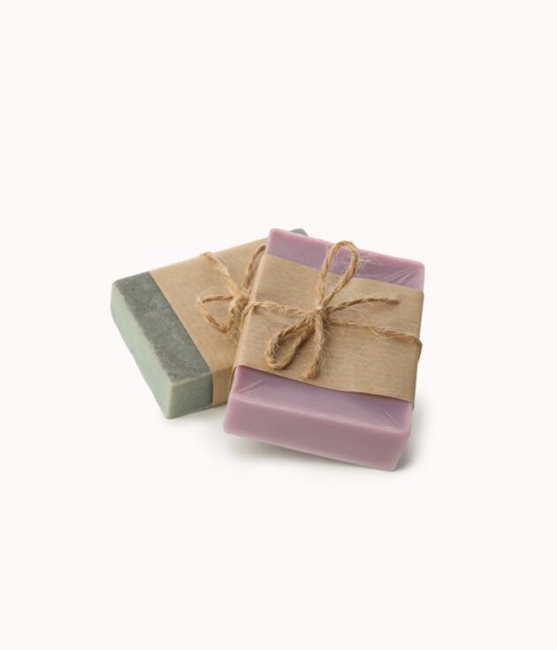 Handcrafted soap bar trio