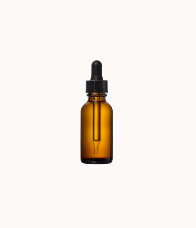 Amber glass facial serum