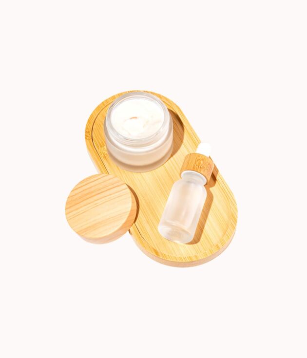 Bamboo spa essentials set